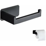 Devidoir papier toilette acier inoxydable derouleur papier toilette mural original sans percage noir ...