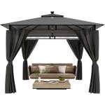 Devoko gloriette à double toit avec éclairage , 3 x 3m pavillon étanche pop - up pavillon dejardin festival ... Devoko gloriette à double toit avec éclairage , 3 x 3m pavillon étanche pop - up pavillon dejardin festival ...