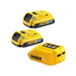 Dewalt - pack 2 batteries bluetooth 18v 2ah + adapt usb - dcb283bc
