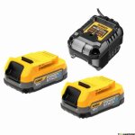Dewalt - dcb1102e2 - qw pack 2 batteries powerstack xr 18v - 1. 7ah li - ion + chargeur