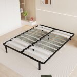 Dewinner sommier  lattes 160 x 200cm, 6 pieds inclus, larges lit lattes de 125 mm, montage rapide et ...