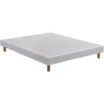 Dewinner - sommier tapissier volige 140x190cm avec couvre - lit, sommiers à lattes avec 4 pieds, 26 lattes ... Dewinner - sommier tapissier volige 140x190cm avec couvre - lit, sommiers à lattes avec 4 pieds, 26 lattes ...