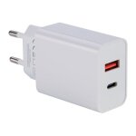 Chargeur secteur usb - c + usb - a dhome 20 w