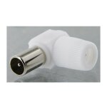 Fiche coaxiale - coude dhome mle - diamtre 9, 52 mm