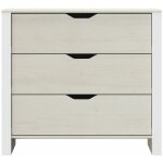 Calicosy - commode 3 tiroirs nairobi - châtaignier blanchi Calicosy - commode 3 tiroirs nairobi - châtaignier blanchi