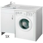 Dianhydro - meuble en bois avec �vier et couvercle de machine � laver