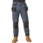 Dickies - pantalon de travail à poche genouillères slim fit holster universal flex gris / noir 44 Dickies - pantalon de travail à poche genouillères slim fit holster universal flex gris / noir 44