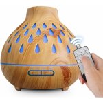 Diffuseur d'huiles essentielles 400ml, humidificateur 7 couleurs led, diffuseur parfum maison minuterie ...