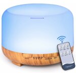 Diffuseurs d'huiles essentielles, diffuseurs de grains de bois de 500 ml pour huiles essentielles, grande ...