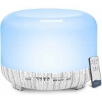 Diffuseurs d'huiles essentielles, diffuseurs de grains de bois de 500 ml pour huiles essentielles, grande ...