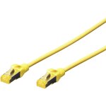 Digitus dk - 1644 - a - 020 / y rj45 c�ble r�seau, c�ble patch cat 6a s / ftp 2. 00 m jaune sans halog�ne, ...