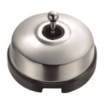 Dimbler - interrupteur va & vient porcelaine noire coque chrome r�f. 60308773 - fontini