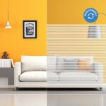 Dimexact - film �lectrostatique � bandes d�polies 10 - 5 mm - 60 cm x 1 m - en rouleau