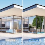 Dimexact - film solaire anti chaleur pour double vitrage meilleure performance - alu fonc - 75 cm x ...