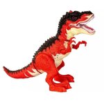 Dinosaur jouet rouge 34 cm avec des sons marche jecte vapeur pond des ?ufs