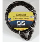 Kit d'aspiration plastique 7 mtres  22 mm - spido