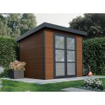 Direct abris - abri de jardin composite alma - 5m2 - brun - cabane de jardin