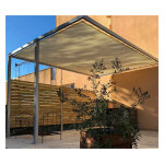 Direct filet - toile d'ombrage pergola 3x2 m perm�able avec ?illets � poser sur une structure couleur: ...
