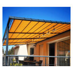 Direct filet - toile d'ombrage pergola 5x3 m perm�able avec ?illets � poser sur une structure couleur: ...