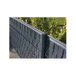 3 lame de finitions pour grillage rigide lixo plus hauteur 2. 50m gris