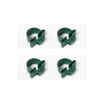 Colliers de serrage universel 4 pi�ces pour poteau de grillage rigide - vert - dirickx industries