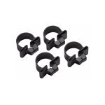 Colliers de serrage universel 4 pices - noir pour piquet de panneau rigide