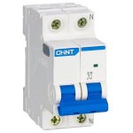 Disjoncteur chint nxb - 63s / c20 1p + n 20a 4, 5ka courbe c - 296750