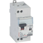 Disjoncteur differentiel dx� 6000 vis / vis u + n 230v 10a type ac 10ma 10ka courbe c 2 modules legrand ...