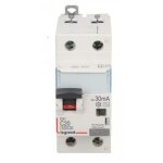 Disjoncteur differentiel dx phase + neutre  droite 230v - 30ma c20 ac 6000 / 6ka - 2 modules - 411014 ...