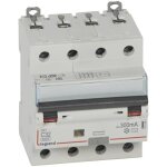 Disjoncteur diffrentiel dx3 6000 vis / vis 4 ples 400v 32a type ac 300ma 10ka courbe c 4 modules legrand ...