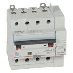 Disjoncteur diff�rentiel legrand dx3 20a courbe c 300ma 4 poles type ac - vis / auto