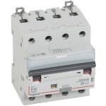 Disjoncteur diff�rentiel monobloc dx�6000 10ka � vis 4 p�les 400v 16a type ac 300ma coube b legrand 411359 ...
