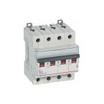 Legrand - disjoncteur dx�6000 10ka arriv�e haute et d�part bas � vis 4p 400v - 25a - courbe b - 4 modules ...
