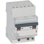 Disjoncteur dx3 10ka 3 p�les 400v 16a courbe c pour peigne hx3 legrand 407845