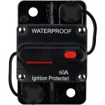 Disjoncteur �tanche, avec r�initialisation manuelle, 12v - 48v dc, 60a, pour la protection de l'alimentation ...