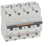 Disjoncteur dx 25ka arrive haute et dpart bas  vis 4 ples 400v 80a courbe c 6 modules legrand 409801 ...