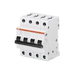 Disjoncteur s204 4p 40a courbe k raccordement  vis - 10ka (4modules) 2cds254001r0557 abb 352492
