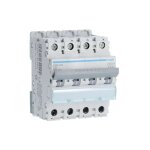 Disjoncteur ttrapolaire 10ka courbe d 20a 4 modules hager ngn420