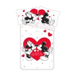 Disney - parure de lit en coton 'minnie et mickey : love' - 140 x 200 cm - livraison gratuite