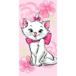 Disney - serviette de plage en coton 'les aristochats : marie' - rose - 70 x 140 cm - livraison gratuite ...
