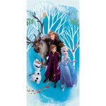 Disney - serviette de plage en coton 'la reine des neiges : bleu' - multicolore - 70 x 140 cm - livraison ...
