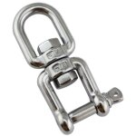 Dispositif de manille roulante � anneau pivotant, crochet � ?il pivotant � 360 � � double extr�mit�, ...