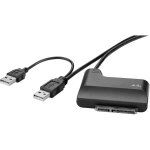 Disques durs / ssd adaptateur [1x usb 2. 0 type a mle - 1x sata mle 7 + 15 ples] 0. 30 m contacts ...