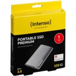 Disque dur ssd externe intenso premium - 1 to - gris