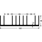 Dissipateur thermique fischer elektronik sk 53 100 sa 10021164 0. 65 k / w (l x l x h) 100 x 180 x 48 ...