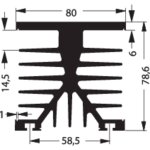 Fischer elektronik - dissipateur thermique sk 89 100 kl - ssr2 10022692 1 k / w (l x l x h) 100 x 75 ...