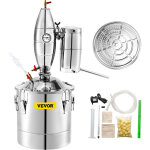 Distillateur alambic 30 l chaudiere a spiritueux en acier inoxydable kit de pot de brassage distillation ...