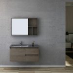 Distribain - meuble salle de bain bergame 1000 ch�ne gris