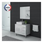 Meuble de salle de bain florence blanc