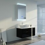 Distribain - meuble de salle de bain scarlino 1000 noir